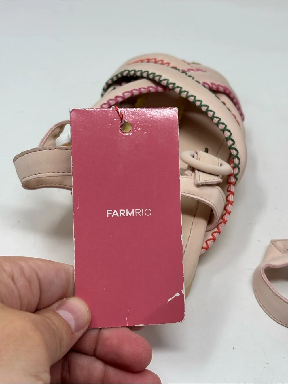 FARM Rio rope zig zag sandals size 7.5 NWT